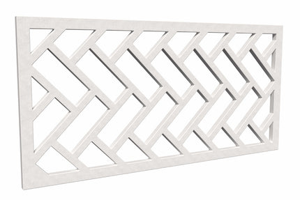HERRINGBONE - Textured White